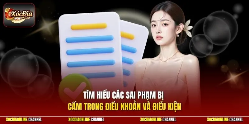  Tìm hiểu các sai phạm bị cấm trong điều khoản và điều kiện